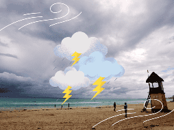 Las condiciones descritas para Puerto Vallarta están siendo originadas por una zona de baja presión con probabilidad para desarrollo ciclónico al sur del golfo de Tehuantepec. EFE / ARCHIVO