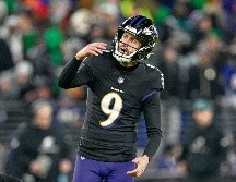 Justin Tucker fue cortado el mes pasado por los Ravens de Baltimore. AP/N. Wass