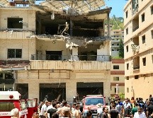 La caída de los misiles provocó explosiones que resonaron con gran intensidad en la región. EFE/STR
