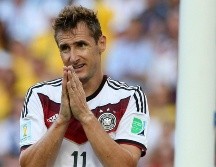 MIROSLAV KLOSE. El alemán se sitúa en lo más alto de este prestigioso listado, con 16 goles conseguidos en cuatro ediciones jugadas. EFE / ARCHIVO
