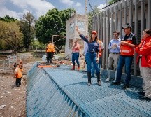 La presidenta municipal de Guadalajara, Verónica Delgadillo, ha visitado las zonas afectadas. CORTESÍA