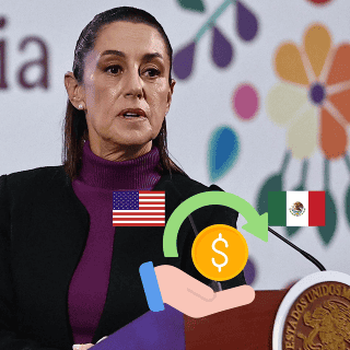 Sheinbaum adelanta que reembolsará a paisanos el 1% de impuestos por envío de remesas