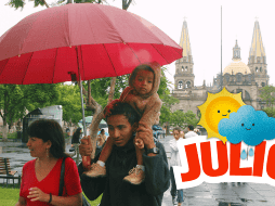 Julio será un mes de mucha lluvia al inicio, pero poco a poco irá disminuyendo. EL INFORMADOR / ARCHIVO