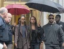 “Diddy” ayer recibió el apoyo en el tribunal de su madre, sus hijos y su hermana. EFE