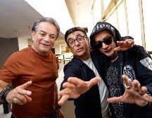 Adal Ramones y los hermanos Germán y Freddy Ortega compartieron la felicidad que les genera traer a Guadalajara una puesta en escena tan grande. EL INFORMADOR/ H. Figueroa