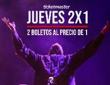 Esta es la lista completa de conciertos que están al 2x1 en Ticketmaster el día de hoy. EL INFORMADOR / ARCHIVO