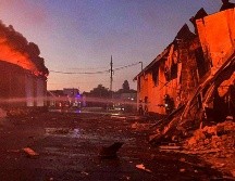 Las defensas aéreas rusas derribaron 120 drones ucranianos durante los ataques nocturnos. EFE/STATE EMERGENCY SERVICE