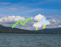 Las recientes lluvias del pasado fin de semana han beneficiado de manera notable al Lago de Chapala. EL INFORMADOR/ ARCHIVO