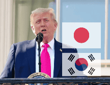El texto es el mismo en ambas y Trump comenta que esos aranceles 