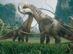 Escena de la cinta “Jurassic World Rebirth”, la nueva entrega de las aventuras de dinosaurios. CORTESÍA