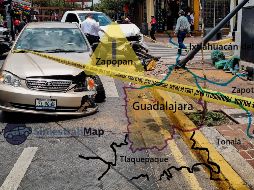 Esto dice el SiniestraliMap sobre la incidencia de choques en el Área Metropolitana de Guadalajara. EL INFORMADOR / ARCHIVO