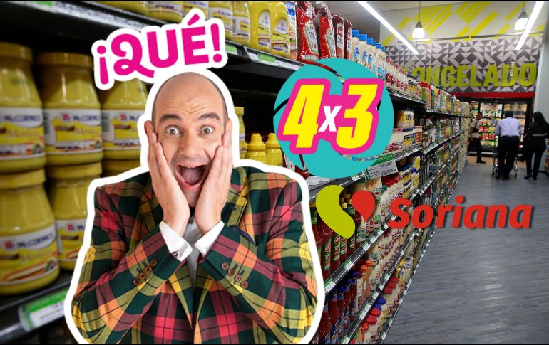 Aprovecha todos estos productos que se encuentran al 4x3 por el Julio Regalado en Soriana. EL INFORMADOR / ARCHIVO