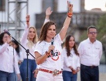 “La paridad no se impugna, se fortalece” expuso la líder de Movimiento Ciudadano en Jalisco. EL INFORMADOR/ H. Figueroa