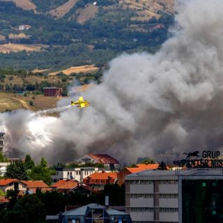 Más de 25 incendios forestales en Macedonia del Norte; Grecia brinda asistencia