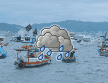 Este jueves, se prevé que chubascos tormentosos —gotas de 3.8 mm— cubran hasta el 90% de la región de la ciudad del mar. EFE / ARCHIVO