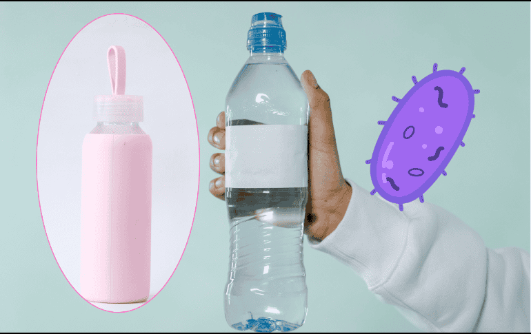 Con el uso es común que las botellas de agua adquieran olores y sabores desagradables. ESPECIAL