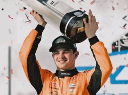 O'Ward arrancó curto y remontó para ver la bandera a cuadros. AFP