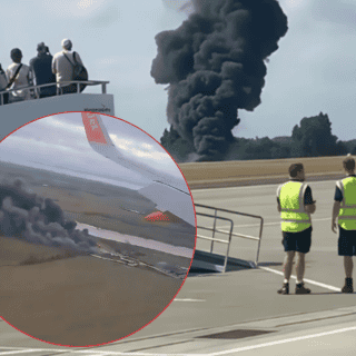 Avioneta se estrella en pista de aterrizaje en Londres (VIDEOS)