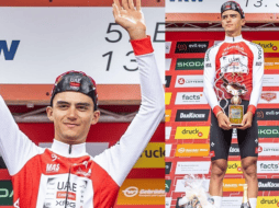 Del Toro había conseguido ganar la segunda, tercera y cuarta etapa de la Vuelta a Austria, consiguiendo el liderato en la jornada de este sábado. ESPECIAL/X @UAE-TeamEmirates