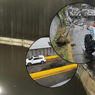 Lluvia del miércoles provoca CAOS en el AMG