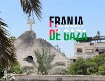 El día de hoy, la única iglesia católica en Gaza fue atacada por un proyectil israelí. EFE / AHMAD AWAD