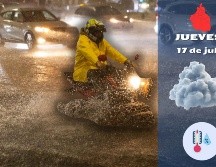 Se esperan lluvias fuertes e intervalos de chubascos, acompañados de actividad eléctrica y posible caída de granizo, principalmente entre las 15:00 y las 21:00 horas. ESPECIAL / SUN y CANVA