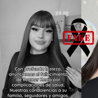 Influencer Kenmer Kenia desmiente su muerte; usuarios la acusan de inventarla