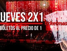 Revisa la lista de TODOS los conciertos que están al 2x1 en Ticketmaster hoy jueves 10 de julio. EL INFORMADOR / ARCHIVO