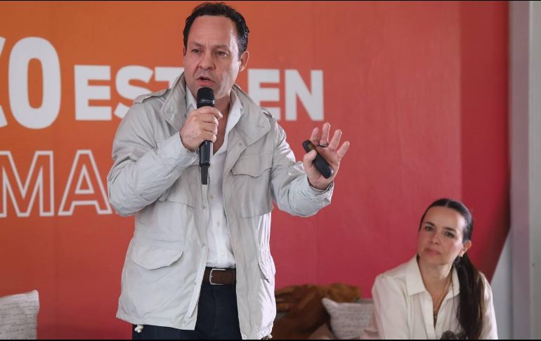 Clemente Castañeda durante la sesión de capacitación “El Papel de Movimiento Ciudadano en el Contexto Actual”. ESPECIAL