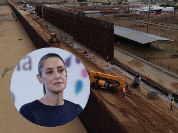Sheinbaum dijo que México no está pagando nada para colaborar en la construcción de este muro. SUN / C. TORRES / F. ROJAS