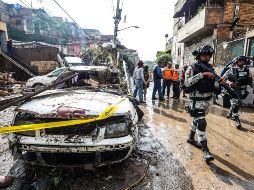 Estragos del desbordamiento del arroyo Hondo en La Martinica, Zapopan. Son 968 las familias que están en riesgo en esta zona. EL INFORMADOR/A. Navarro