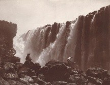 El Salto de Juanacatlán en su esplendor, cuando sus caídas de agua eran símbolo de belleza y motivo de asombro en Jalisco. INAH.
