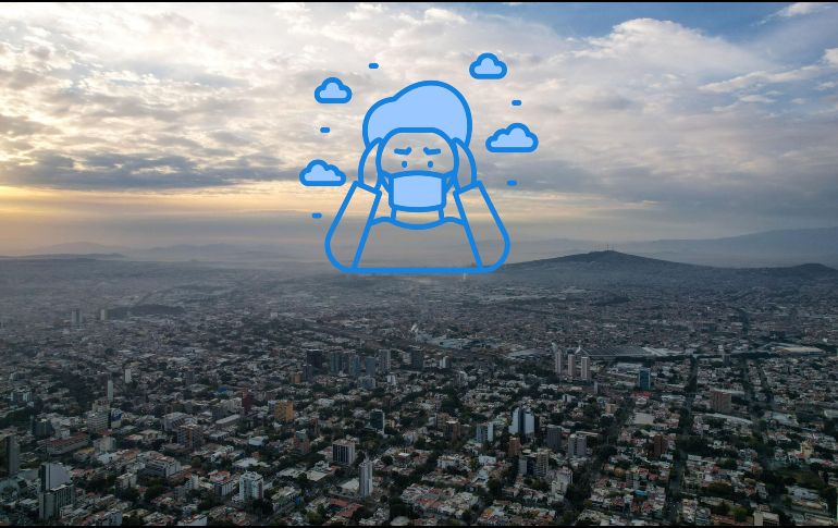 Índice de calidad de aire por zona, según la Semadet. EL INFORMADOR / ARCHIVO