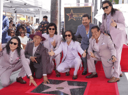 Los Bukis reciben su estrella en el Paseo de la Fama de Hollywood. ESPECIAL / AP / J. STRAUSS