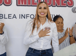 Erika Pérez García expresó que este trabajo tiene el objetivo de fortalecer el corazón de la Cuarta Transformación en Jalisco. CORTESÍA