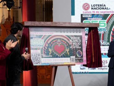 Olivia Salomón, directora de la Lotería Nacional, explicó durante la "La Mañanera del pueblo" en Palacio Nacional que se emitirán cuatro millones de boletos a un valor de 200 pesos. X / @lotenal