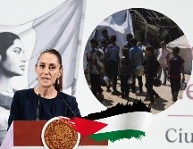 Sheinbaum afirmó que México pone todas sus palabras y sus acciones para que se construya la paz entre estos dos estados. EFE / J. MÉNDEZ / AP / ARCHIVO