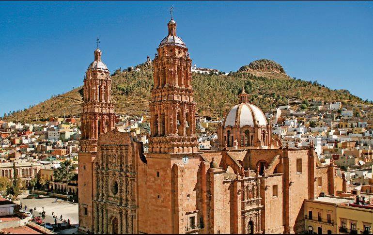 La majestuosidad barroca de la catedral de Zacatecas se alza en el corazón del centro histórico. CORTESÍA