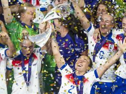 No hubo triple corona. España se quedó a las puertas de sumar el título de la Eurocopa al del Mundial y la Liga de Naciones. EFE/T. BUERGY
