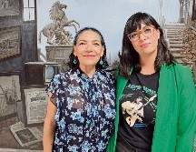 Rosa María Brito e Irlanda Tostado, integrantes del colectivo Escena Púrpura. EL INFORMADOR/ F. Salcedo