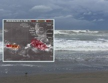 Una de estas zonas de baja presión se localiza a 630 km al sur de Puerto Ángel, Oaxaca, y tiene una probabilidad de desarrollo ciclónico a un 40% en 48 horas y 90% en siete días. ESPECIAL / NTX y SMN