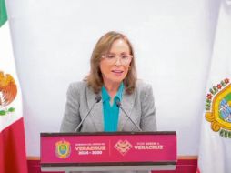 La gobernadora defendió la versión oficial frente a críticas mediáticas. ESPECIAL