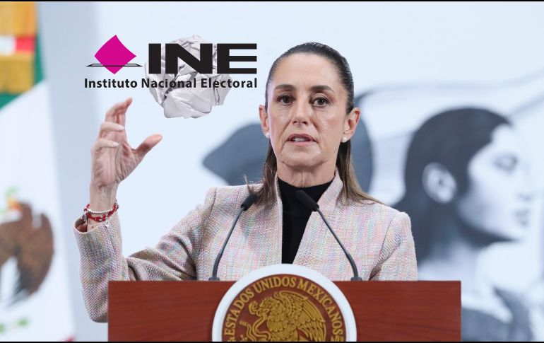 Sheinbaum señaló que el INE es contradictorio con sus sanciones por el uso de 