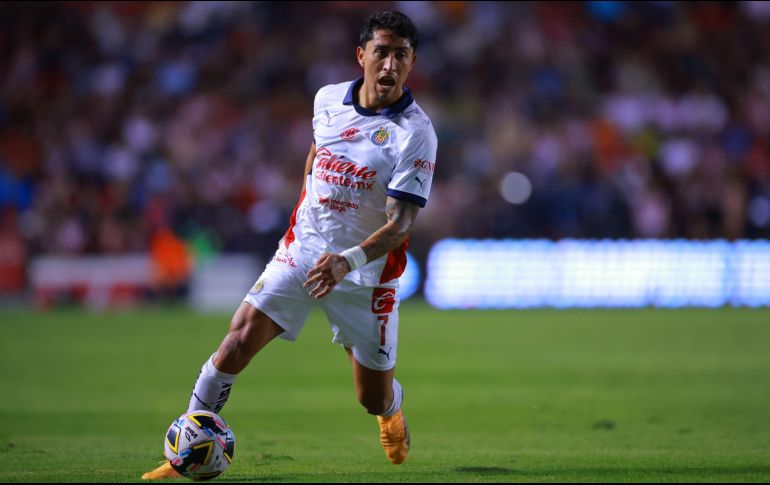 La Dirección de Ciencias del Deporte del Guadalajara informó que Govea presentó molestias en el muslo derecho. IMAGO7.