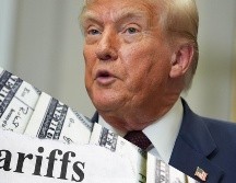 Tras conversar Claudia Sheinbaum, Donald Trump le concedió a México una tregua de 90 días para negociar un acuerdo que beneficie a ambas partes. EFE / E. Lee