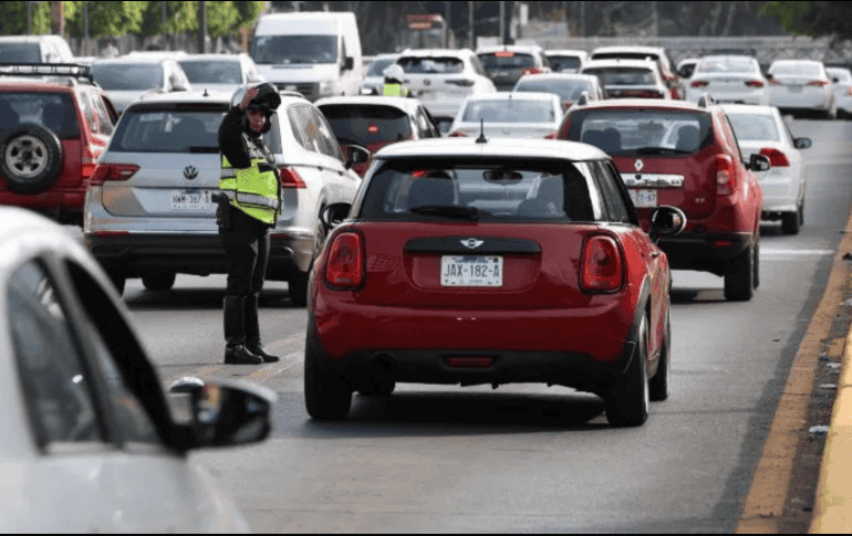 El dispositivo vial estará conformado por 24 elementos, distribuidos en 16 oficiales motorizados y 8 pie a tierra. EL INFORMADOR/ARCHIVO