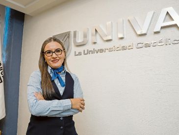 Yadira Robles Irazoqui, directora de UNIVA Campus Guadalajara, resalta lo que la institución tiene para ofrecer. EL INFORMADOR/ H. Figueroa
