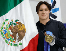 Osmar Olvera es el segundo mexicano en conquistar una medalla de oro en una Copa del Mundo, después de la lograda por Paola Espinosa en Roma 2009. SUN / D. S. Sánchez