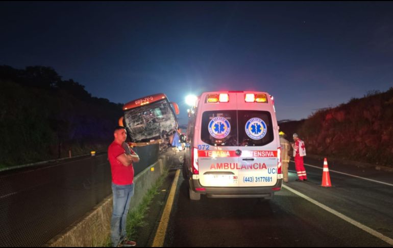 Protección Civil Jalisco reveló que hay 10 personas lesionadas. ESPECIAL / Protección Civil Jalisco