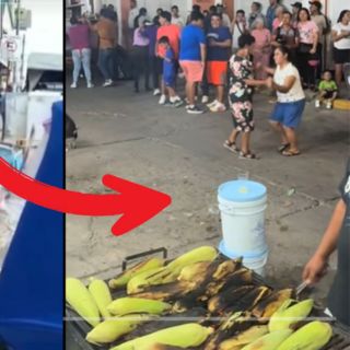 Multitud se reúne afuera del local de "Lady Elotes" para darle una "lección" en Veracruz